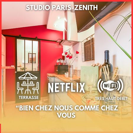 Paris-Zenith-Bienvenue-Terrasse-Netflix Apartment Pantin Exterior foto